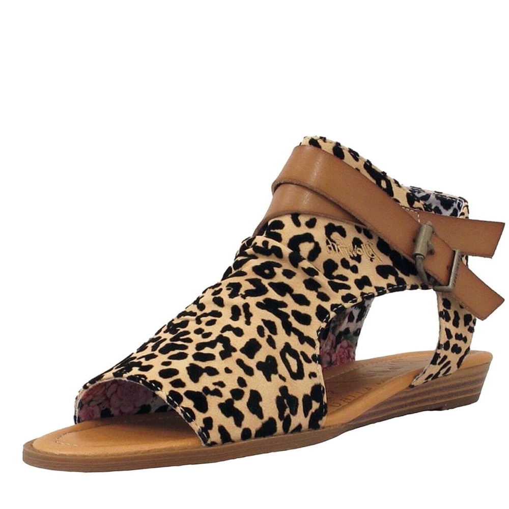 NWOT Blowfish Size 6.5 Women’s Leopard Sandals